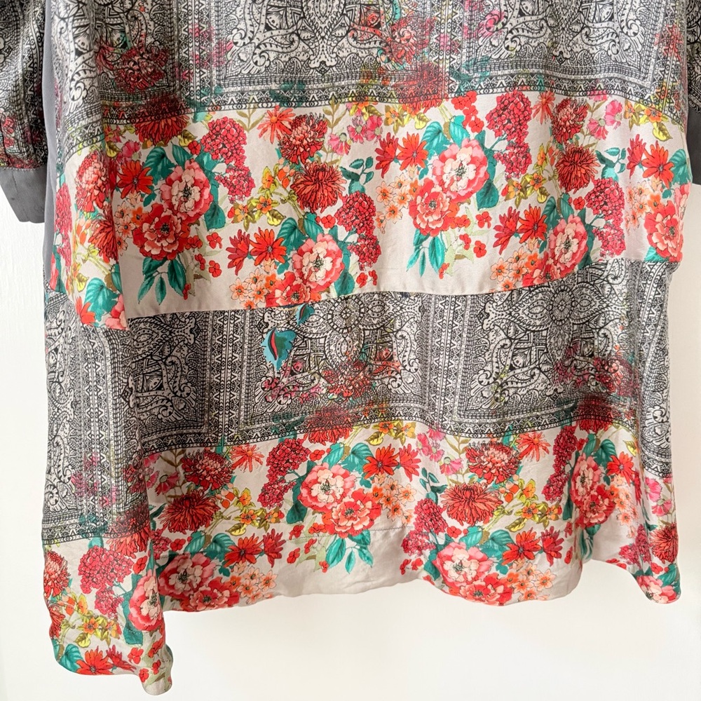 Johnny Was Ellamo Silk Embroidered Kimono - Picture 9 of 14